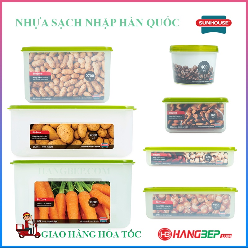 Hộp bảo quản thực phẩm khô Biozone