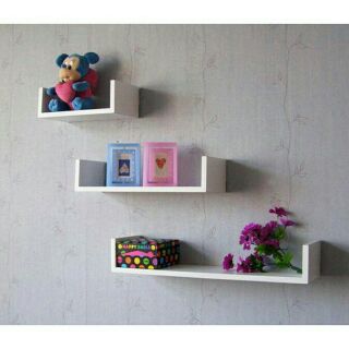 Kệ treo tường chữ U ( bộ 3 thanh 50,40,30)