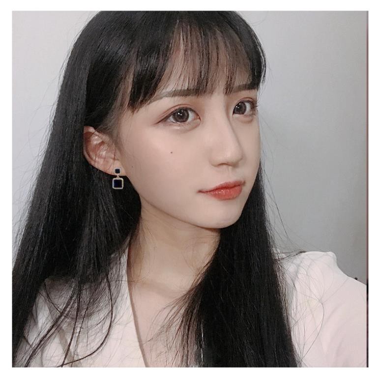 Khuyên Tai Nữ SOLANO Bông Tai Hàn Quốc Thời Trang Hình Vuông Kép Cho Nữ Cá Tính FA-001276