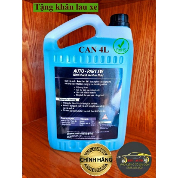 Combo 5 lít nước rửa kính ô tô Toyota, Yuri Nhật bản