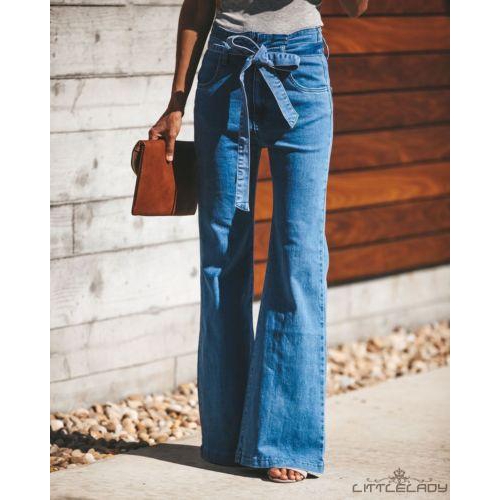 FREESHIP ĐƠN 99K_ Quần jeans nữ lưng cao ống rộng thời trang