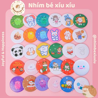 Gương trang điểm cầm tay mini bỏ túi nhiều hình dễ thương nhimbexiuxiu