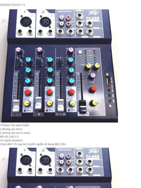 Bàn mixer f4 có bluetooth