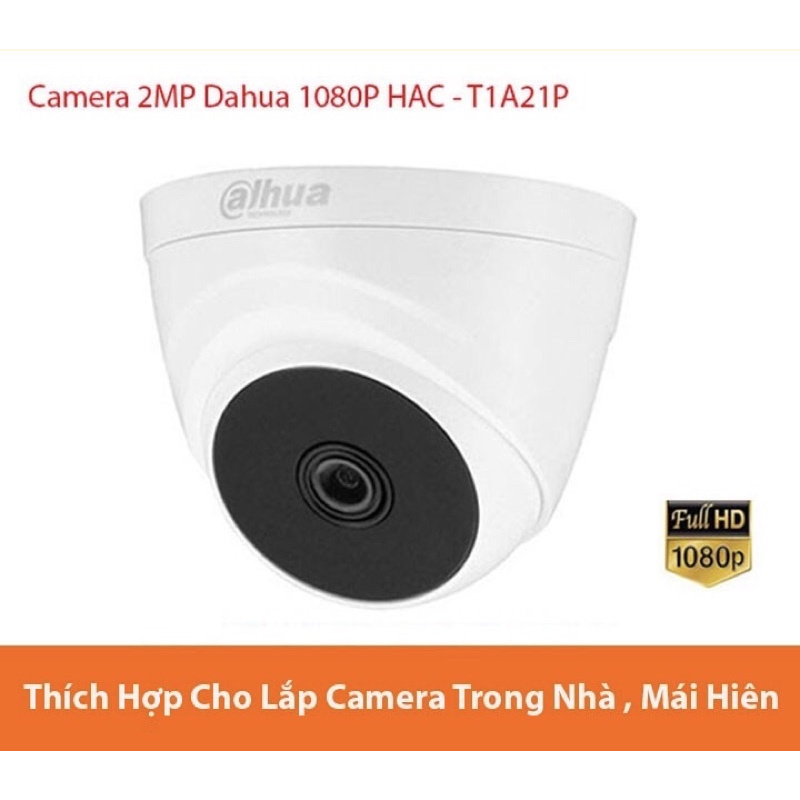 Camera giám sát DAHUA HAC-B1A21P HDCVI Cooper 2MP Tính năng chống ngược sáng,hình ảnh sắc nét,chống thấm nước