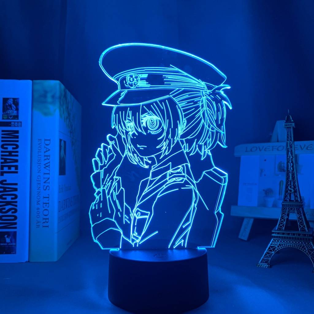Đèn Ngủ LED Sạc USB Điều Khiển Từ Xa Hình Anime Jason Saga of Tanya