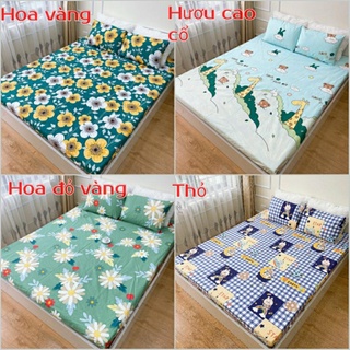 Ga chống thấm cotton 100% violet cao cấp, drap chống thấm cho bé đủ size giường