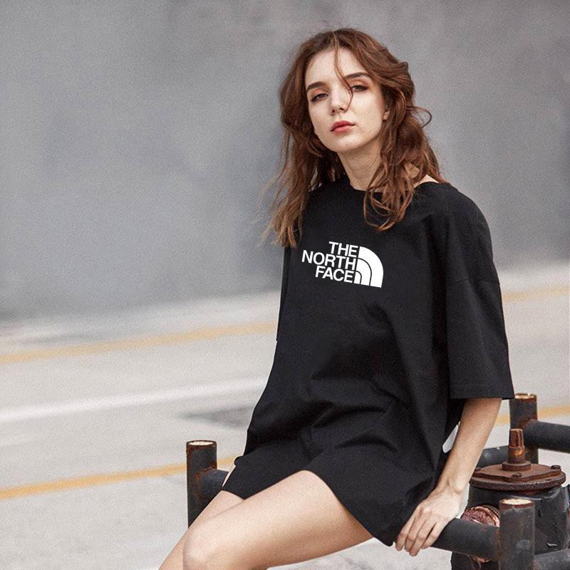 Áo thun nam cộc tay TNF Bigsize Logo To xuất dư form Âu (55-110 kg)  - Chất liệu cotton co giãn 4 chiều, thấm hút mồ hôi