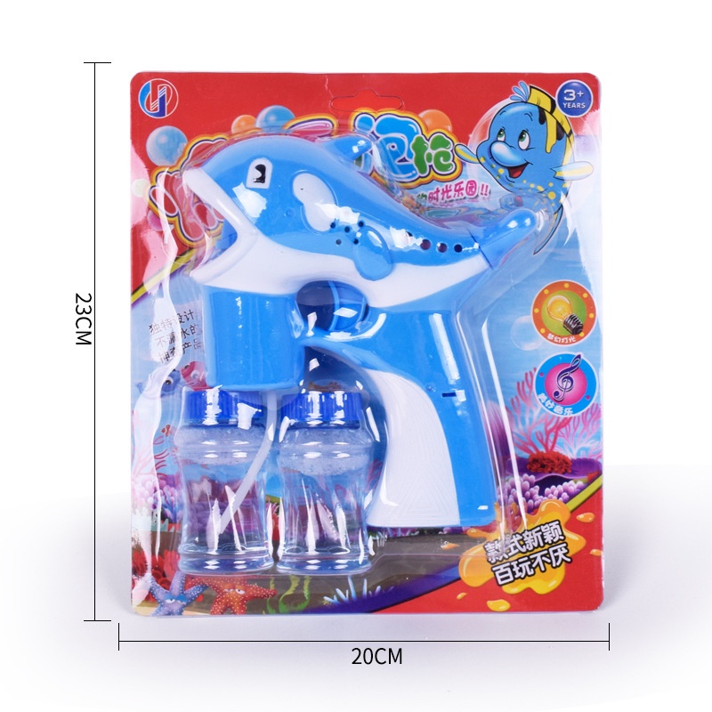 Súng Hình Cá Heo Bắn Bong Bóng Cho Bé