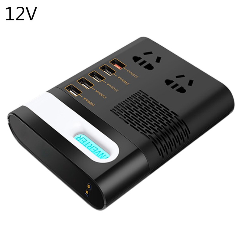 Bộ Chuyển Đổi Điện Áp Từ Dc 12v / 24v Sang Ac 220v Qc3.0 Usb Cho Xe Hơi