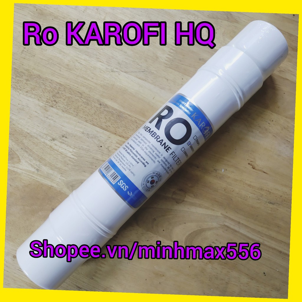 MÀNG RO KAROFI ĐÚC SỐ 4 HÀN QUỐC 100GPD [CHÍNH HÃNG] DỄ THAY | TẶNG VAN 1C