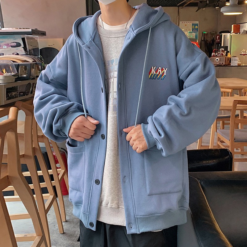 Áo khoác Nỉ Hodie Mũ to trùm đầu - K A Y- Áo khoác bomber Uniex chất Nỉ Fomr rộng