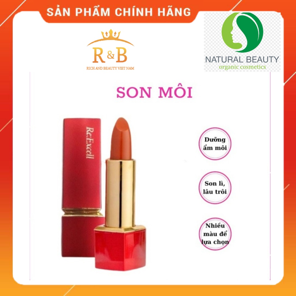 Son lì LIPSTICK chiết xuất từ thiên nhiên không chì, chống thâm môi, 3,5g R&B nhập khẩu chính hãng hàn quốc