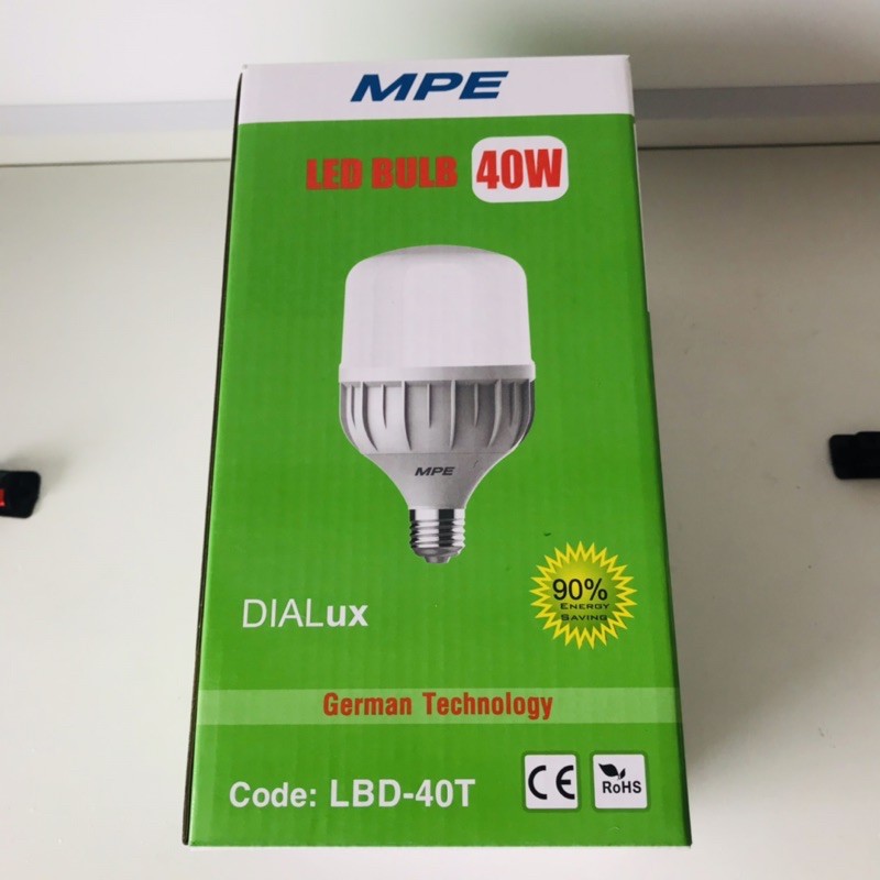 Bóng Đèn Led Buld MPE Ánh Sáng Trắng 20w 30w 40w 50w [Chính Hãng, bảo hành 12 tháng]