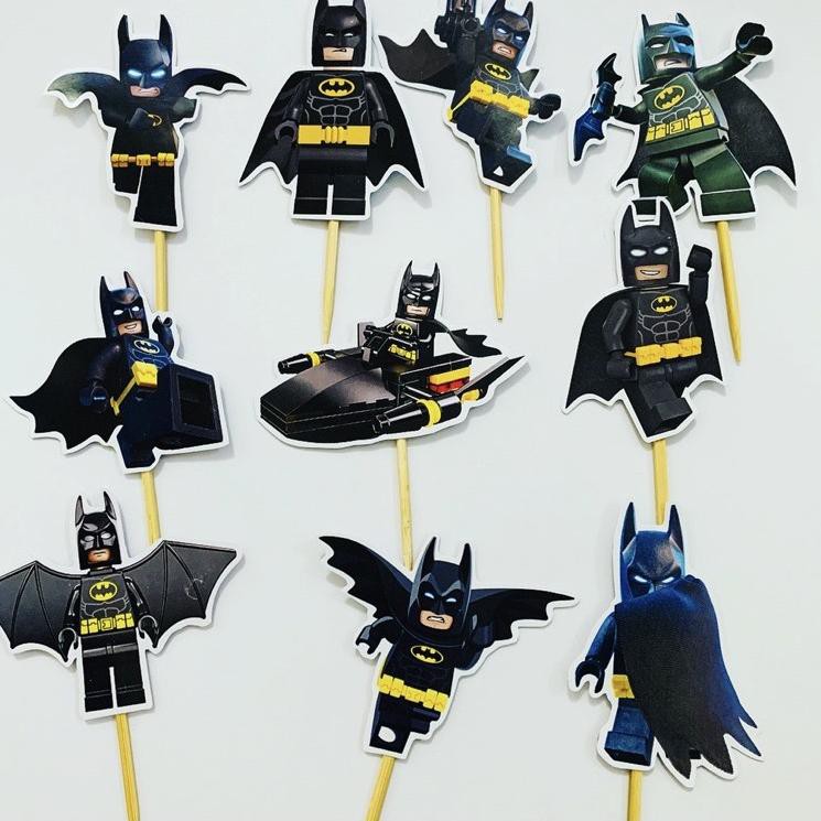 Phụ Kiện Trang Trí Bánh Kem Hình Batman Chibi