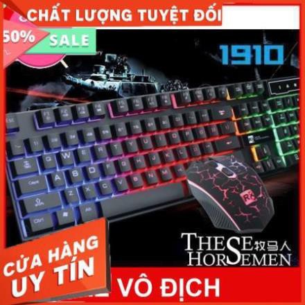 [FREESHIP-99K] COMBO BÀN PHÍM CHUỘT GIẢ CƠ LED R8-1910 CHUYÊN GAME