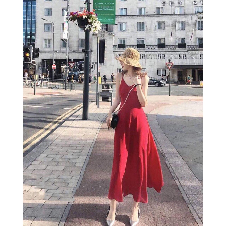 [Mã WAMT1505 giảm 10K đơn 0K] Đầm Maxi Voan Hai Dây Phù Hợp Đi Dự Tiệc Đi Biển | BigBuy360 - bigbuy360.vn