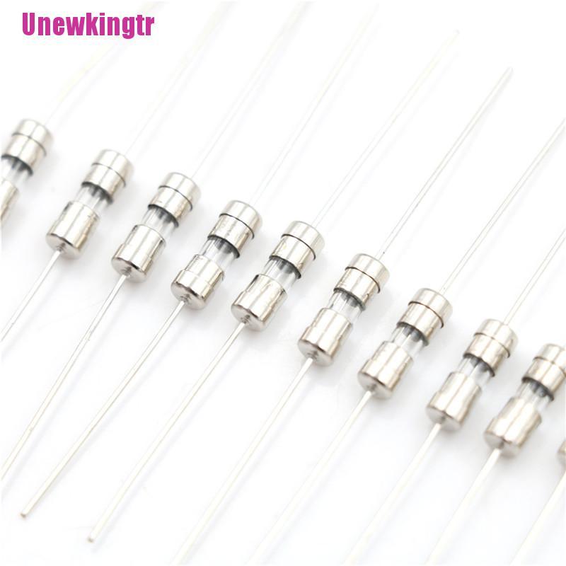 Set 10 Cầu Chì Ống Thủy Tinh F1A / 1.5a / 2a / 3a / 5a 3.6x10mm 250v