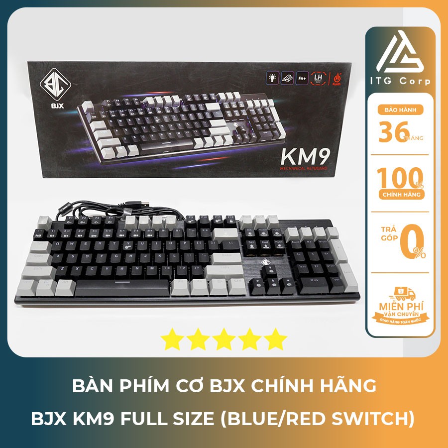 Bàn Phím Cơ BJX KM9 Full Size/Led/USB