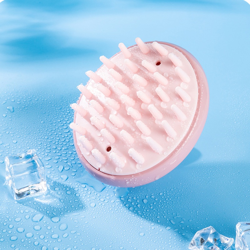Bàn Chải Gội Đầu Tẩy Tế Bào Chết Thư Giãn Bằng Silicon Mềm Tiện Dụng