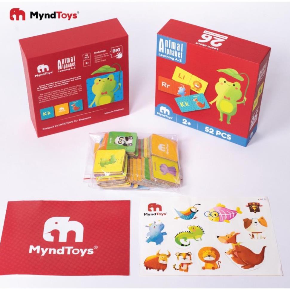 Đồ Chơi Xếp Hình MyndToys Animal Alphabet (Learning A-Z) Dành Cho Các Bé Trên 2 Tuổi