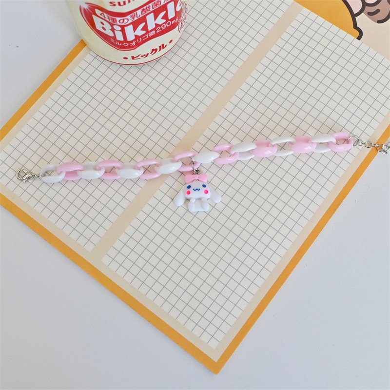 Lắc Tay Charm Thỏ Trắng Cinnamoroll phụ kiện vòng thời trang xinh xắn dễ thương