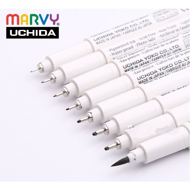 Bút Line Đi Nét Chuyên Nghiệp- Vẽ Kỹ Thuật Marvy Uchida 4600 Drawing Pen  0.03Mm - 1Mm-Chính Hãng | Shopee Việt Nam