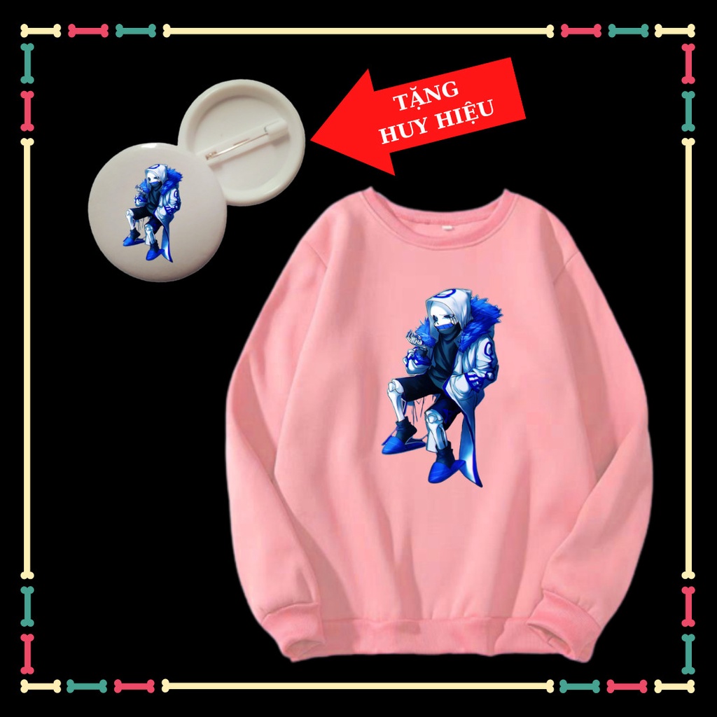 Áo thun Error 404 Sans Undertale trẻ em đủ size áo từ 10kg đến 90kg, Tặng Kèm huy hiệu Sans