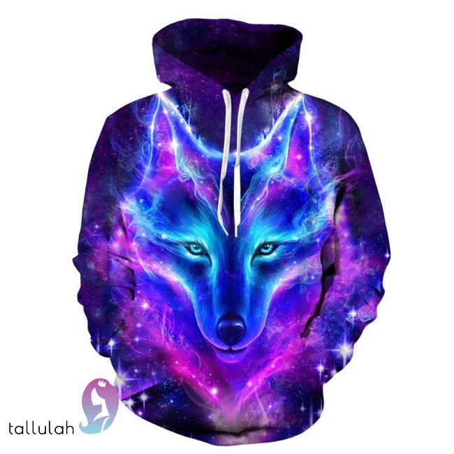 Áo Hoodie Unisex In Hình Cáo 3d