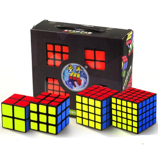 Bộ 4 Khối Rubik Ma Thuật Shengshou Kèm Hộp Đựng