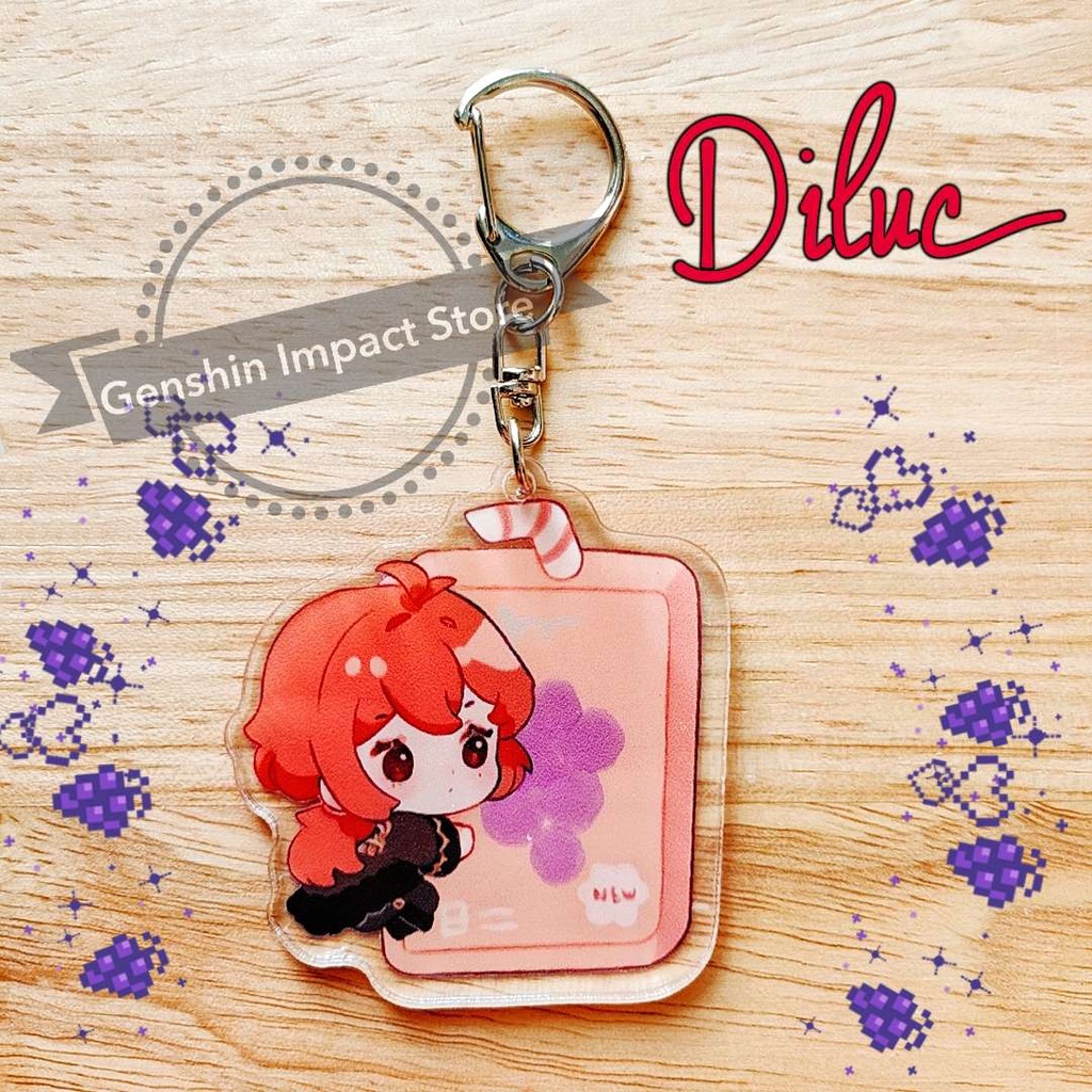 Diluc Móc khóa Genshin Impact M2