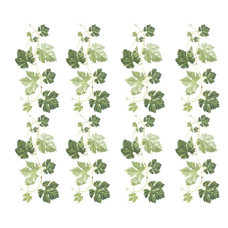 [Mới] Sticker Dán Tường Tự Dính Bằng PVC In Họa Tiết Lá Cây Xanh Trang Trí Phòng Khách / Phòng Ngủ / Phông Nền TV