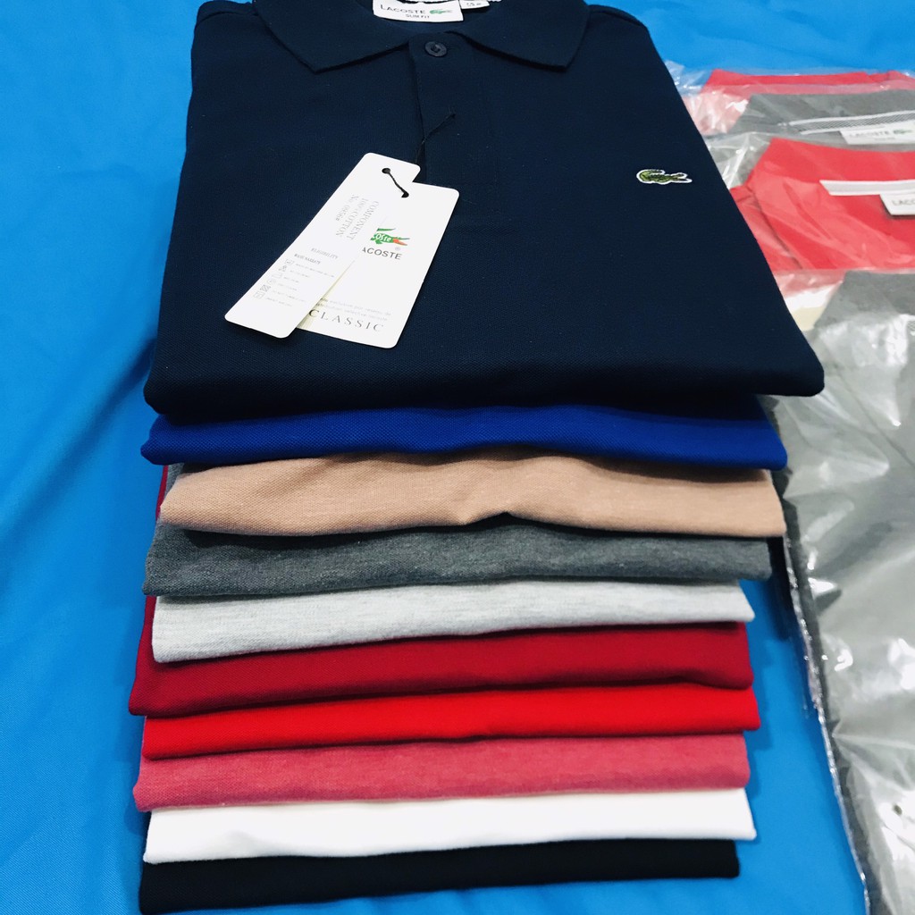 Áo Thun Polo Có Cổ Thun Cá Sấu hàng xuất khẩu 100% cotton thoáng mát, mềm mịn dành cho cả nam | BigBuy360 - bigbuy360.vn