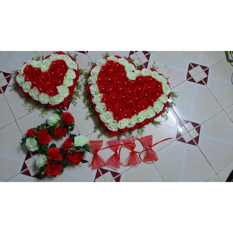 Bộ hoa xe cưới giá rẻ