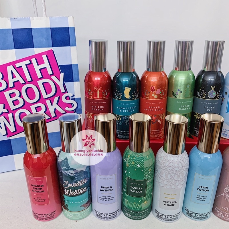 Xịt thơm phòng Bath and Body Works 42,5g nhiều mùi