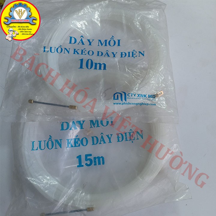 Dây mồi luồn kéo dây điện đủ kích cỡ 5 mét, 10 mét, 15 mét