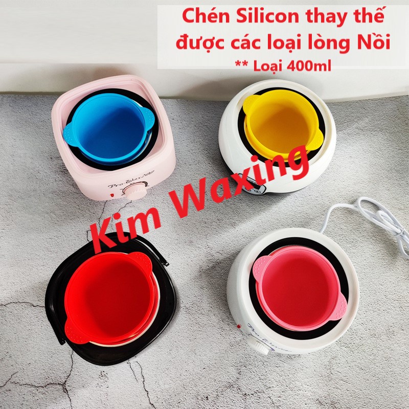 Chén Nấu Sáp Wax Lông SILICON Chống Dính Chịu Nhiệt Dễ Vệ Sinh - Nồi Đun Sáp Chưng Cách Thủy Tại Nhà