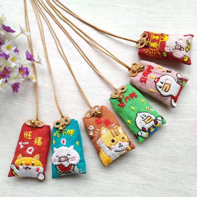 DIY / BỘ KIT TỰ LÀM TÚI OMAMORI HÌNH THÚ 2 ( MẪU MỚI )