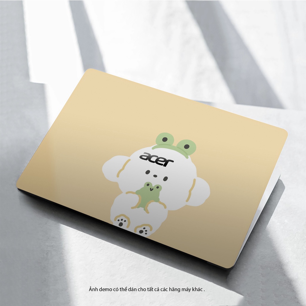 Skin Dán Laptop - Mẫu Gấu Trắng Đeo Bờm Cực Xinh - Decal Dán Lên Mọi Laptop - Chuẩn Theo Từng Kích Thước Máy