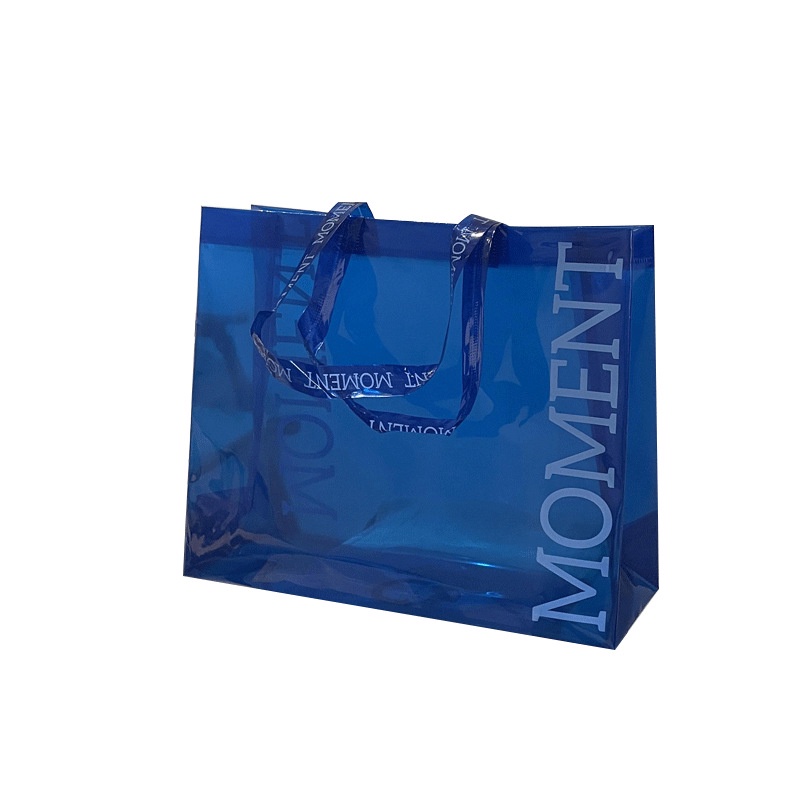 Túi xách nữ trong suốt đeo vai trẻ trung cá tính in chữ Moment