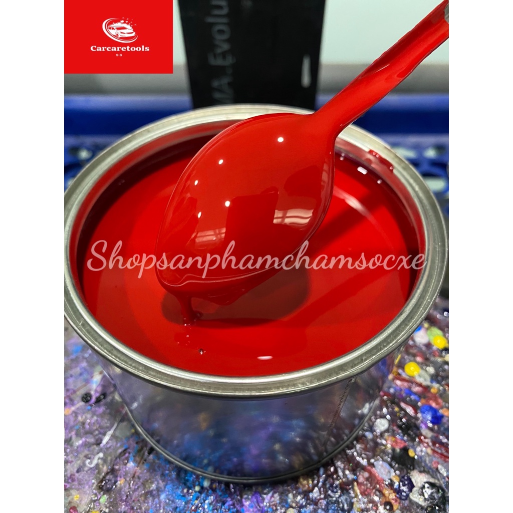 Sơn màu đỏ mâm raider - Sơn 2k lon 0.5kg và 250g