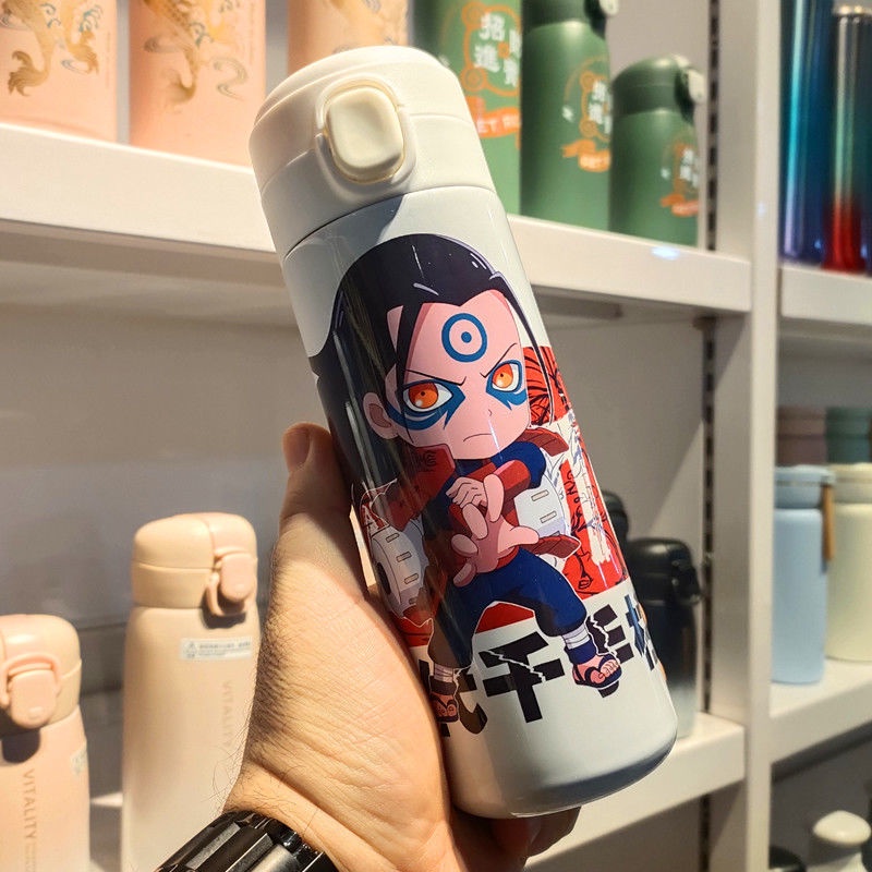 Bình Nước Bằng Thép Không Gỉ In Hình Anime Naruto Uzumaki Naruto Sasuke Xiaobu