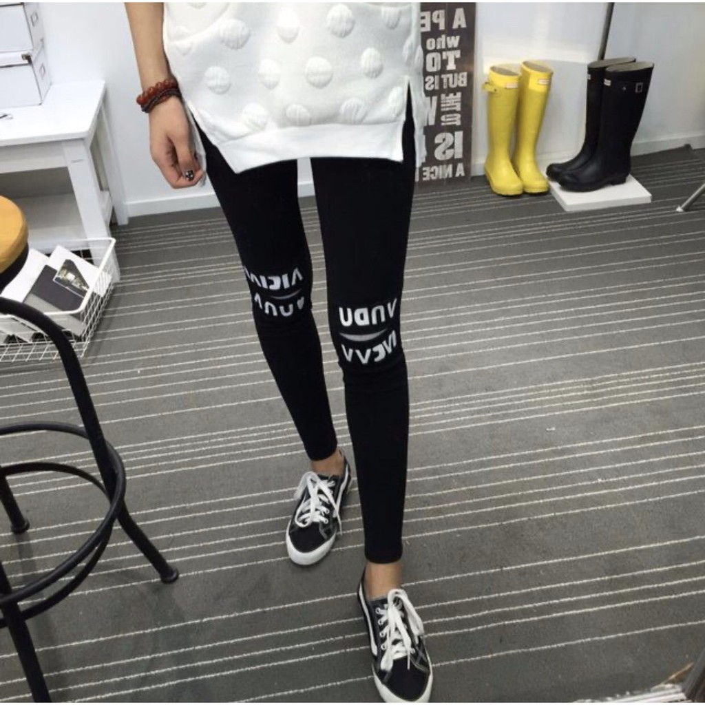 Quần Legging Thun Cắt Gối IVCVV