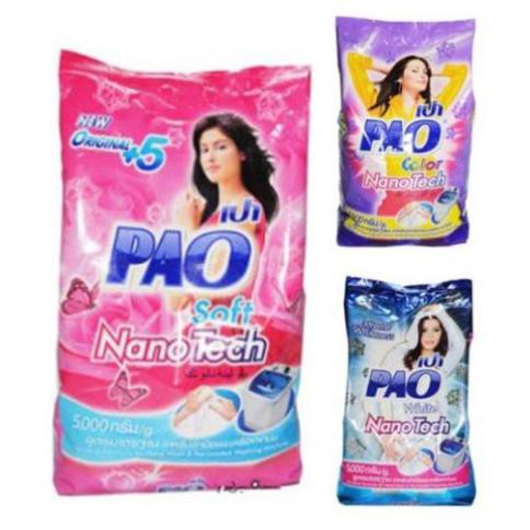 [Đủ Màu] Bột giặt PAO 5kg Thái Lan
