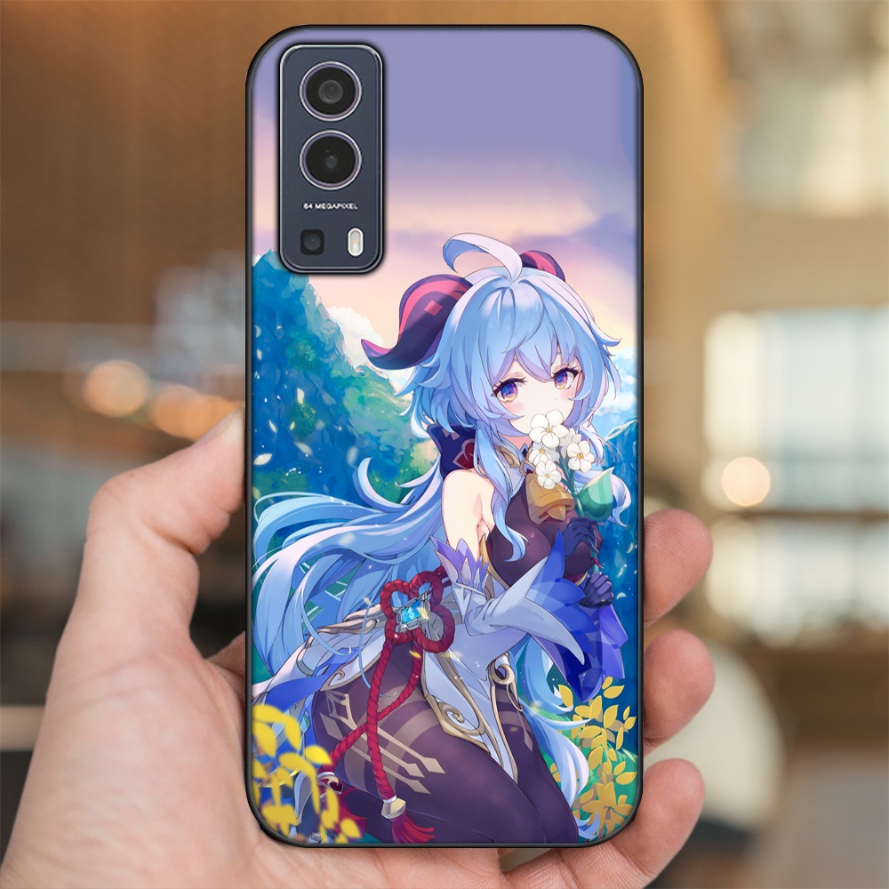 Ốp lưng Vivo Y72 5G viền đen in hình Ganyu Genshin Impact