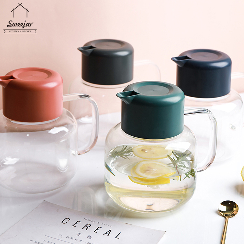 Ấm đun nước SWEEJAR có tay cầm tiện dụng bằng thủy tinh dung tích 1500ml