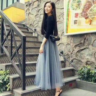 Chân váy xòe công chúa nhiều lớp