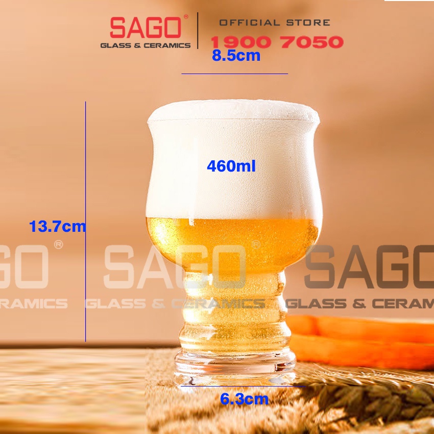 Ly Thủy Tinh Deli Craft Beer Glass 460ml | Thủy Tinh Cao Cấp