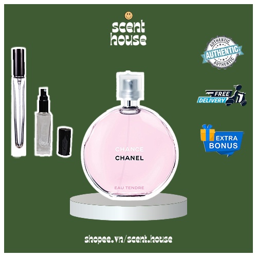 ☺ Nước hoa dùng thử Chanel Chance Eau Tendre EDP Tester [5ml-10ml-20ml] ☺  ѕcenт нoυѕe | Shopee Việt Nam