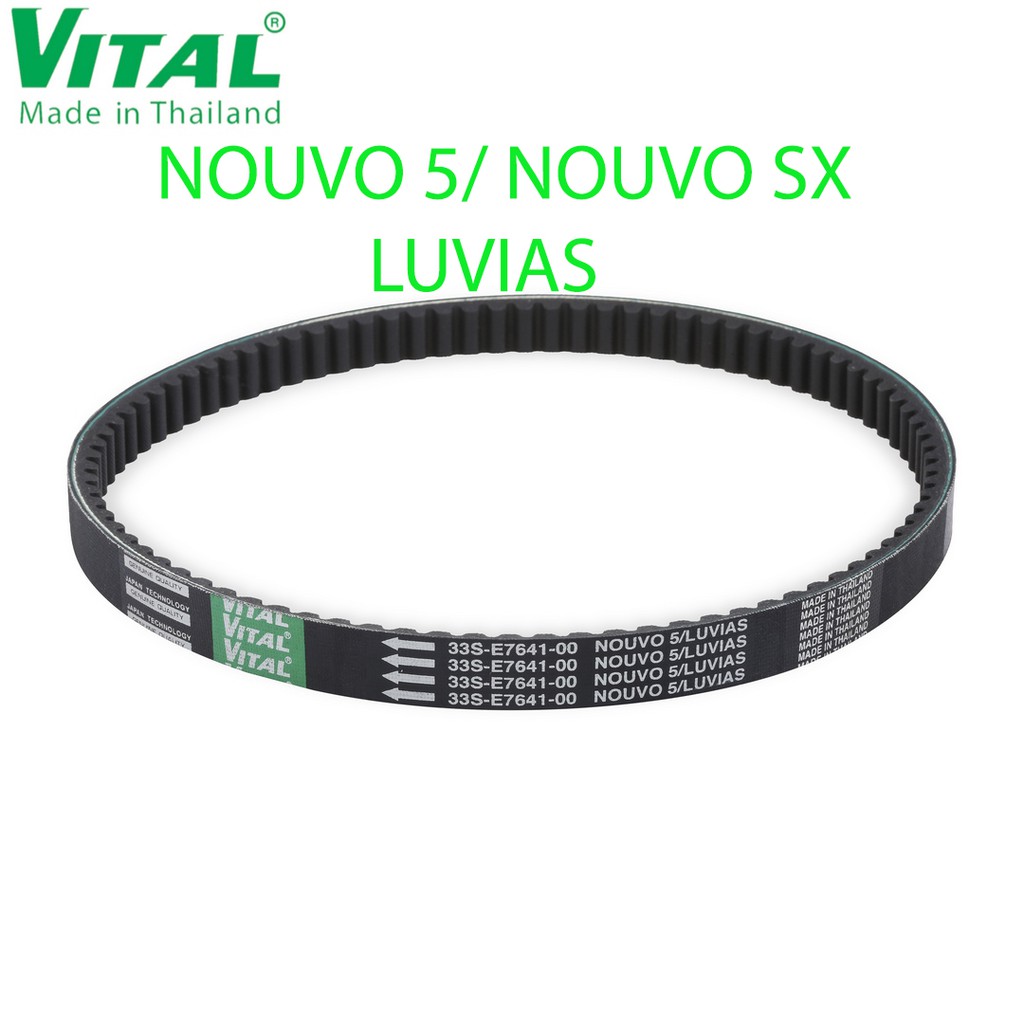 Dây curoa NOUVO 5, NOUVO SX, LUVIAS hiệu VITAL - Dây curoa VITAL chính hãng, hàng Thái Lan chất lượng cao