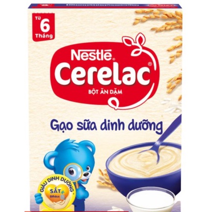 Combo 2 Hộp Bột Ăn Dặm Nestlé Cerelac Gạo Sữa Và Cá Rau Xanh 200g/Hộp
